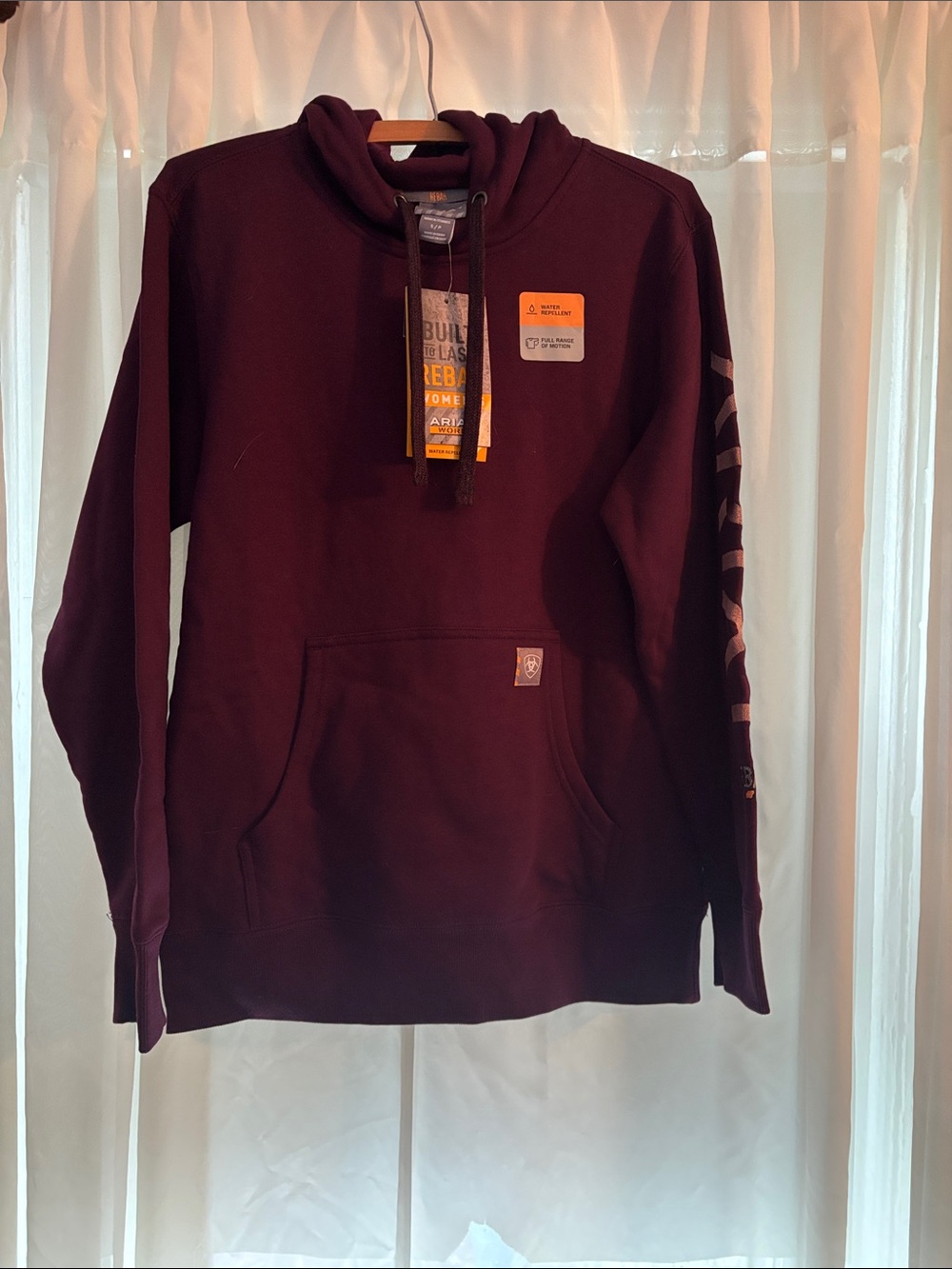 Ariat Men's Burgundy Crewneck Pullover Hoodie